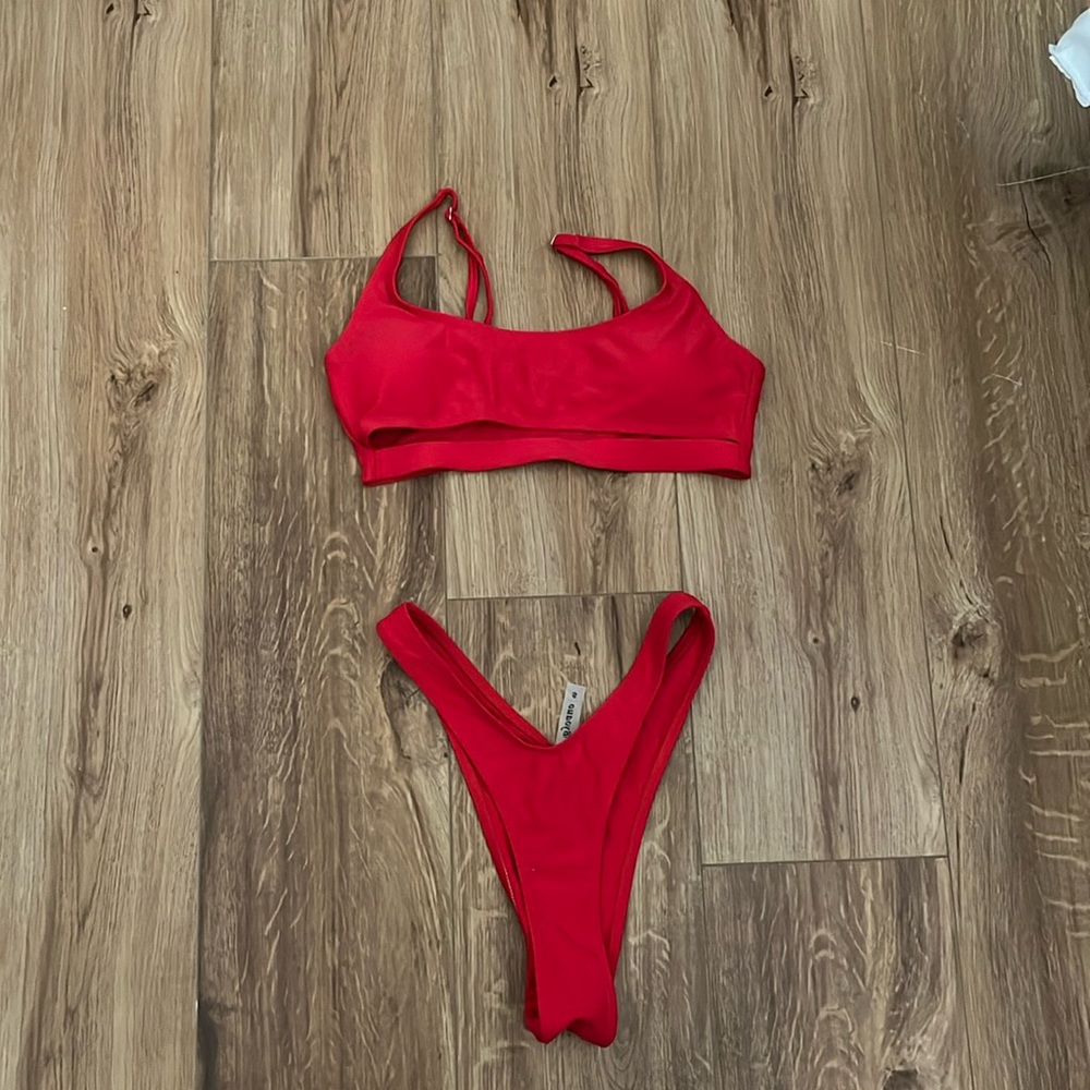 Red sporty bikini! Size S/M